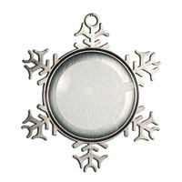84010 Pewter Snowflake Ornament with insert