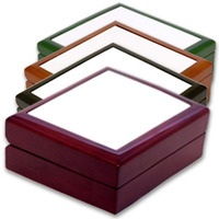 4" x 4" Jewelry Box with Sublimation Photo Tile Lid Insert
