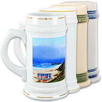 22 oz. Beer Stein with Handle Trim
