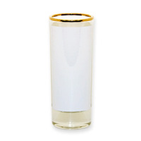 2 oz. Glass Shooter with Gold Rim