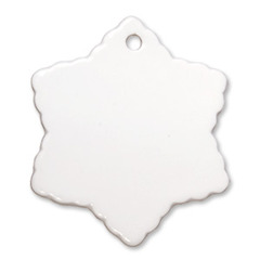 3" Snowflake Ornament w/ Hole100/case