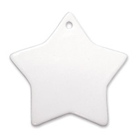 3" Star Ornament with Hole
