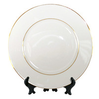 10"  Decorative Plate with Gold Trim